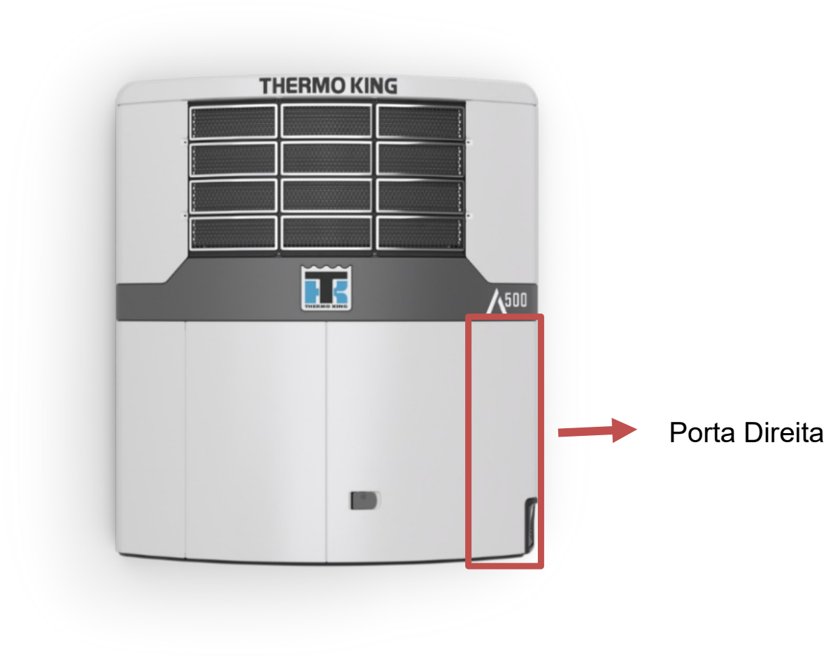 Porta lateral direita do ThermoKing A500
