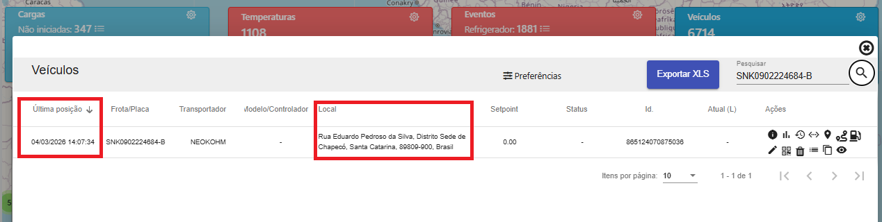 Exemplo de instalação