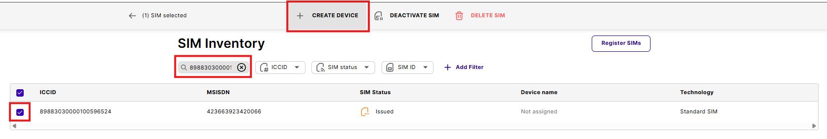 SIM Inventory Emnify