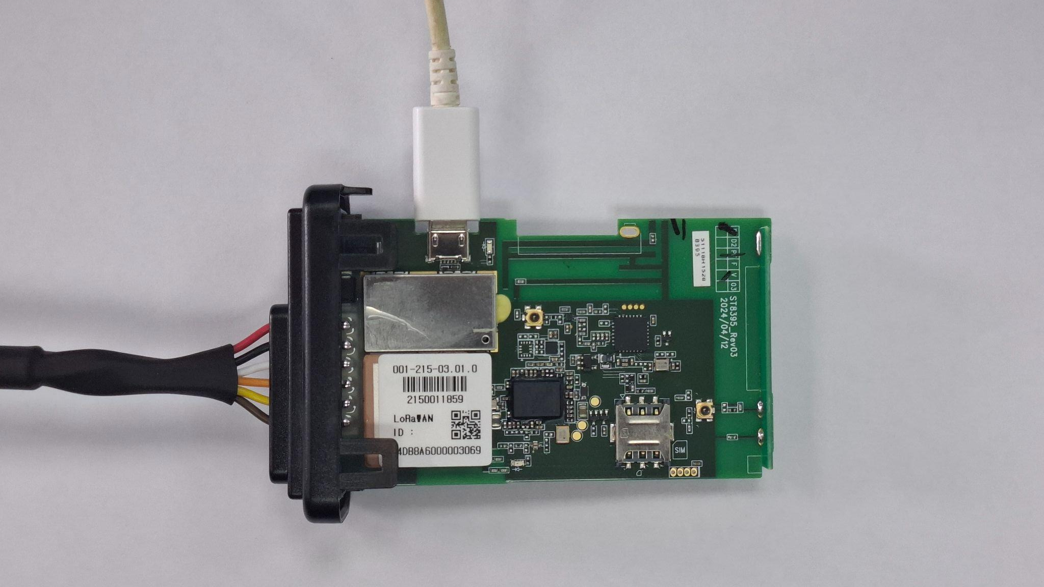 Conexão Micro USB da ST8395 no computador