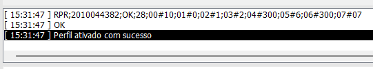 Ativação de perfil no SyncTrack